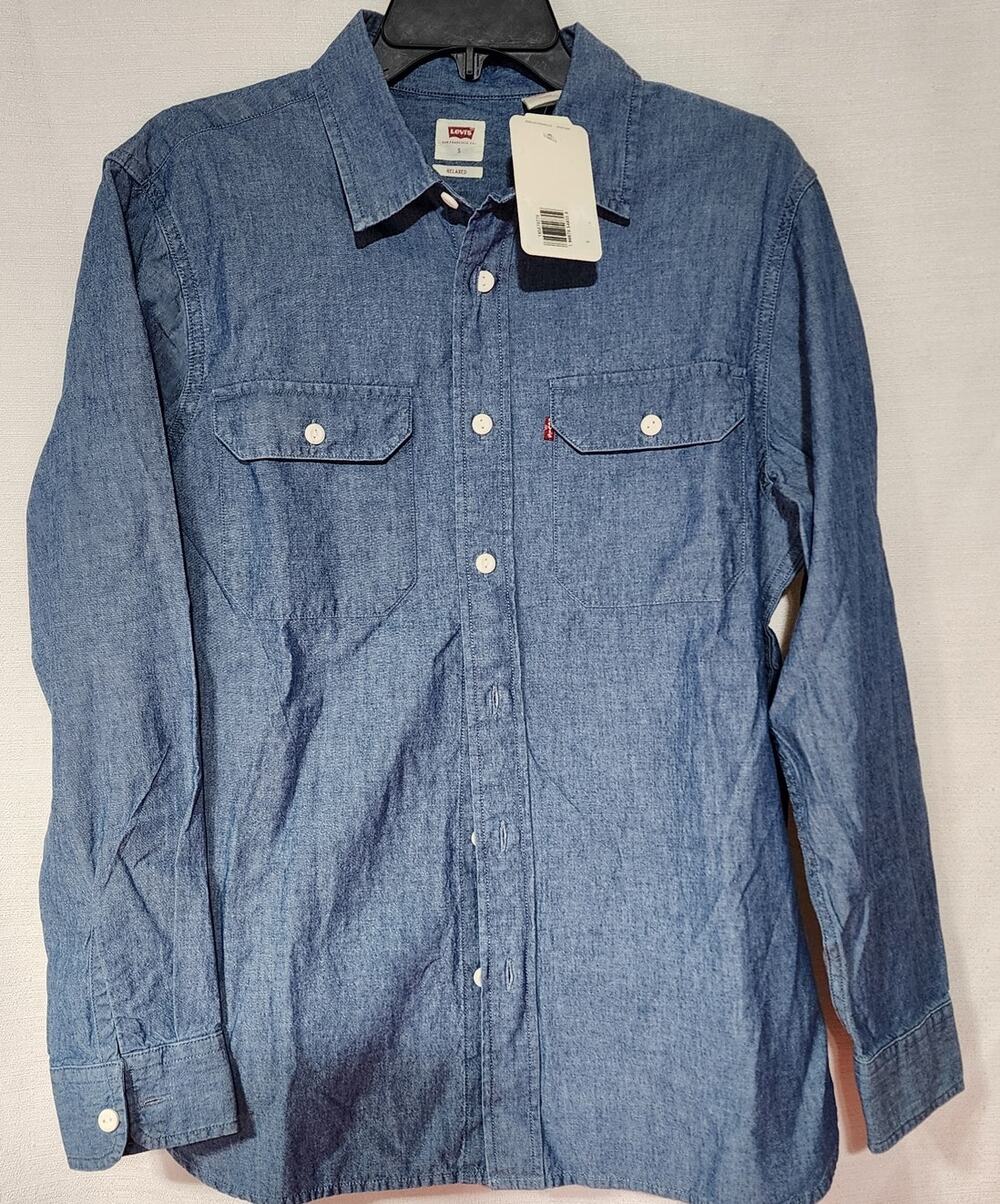 Levi's the worker relaxed fit button down shirt men's small